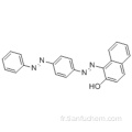 Naphthalenol, 1- [2- [4- (2-phenyldiazenyl) phenyl] diazenyl] -) CAS 85-86-9